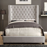 Mirabelle Bed Model Cm7679Iv-Cal.King Bed By Furniture Of America